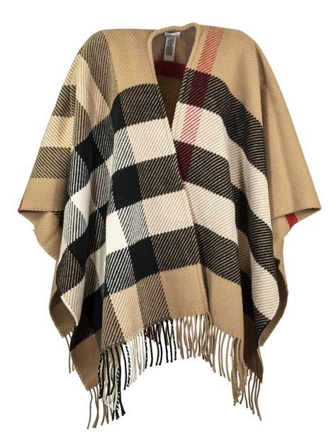 burberry wool cape red|burberry check wool cashmere cape.